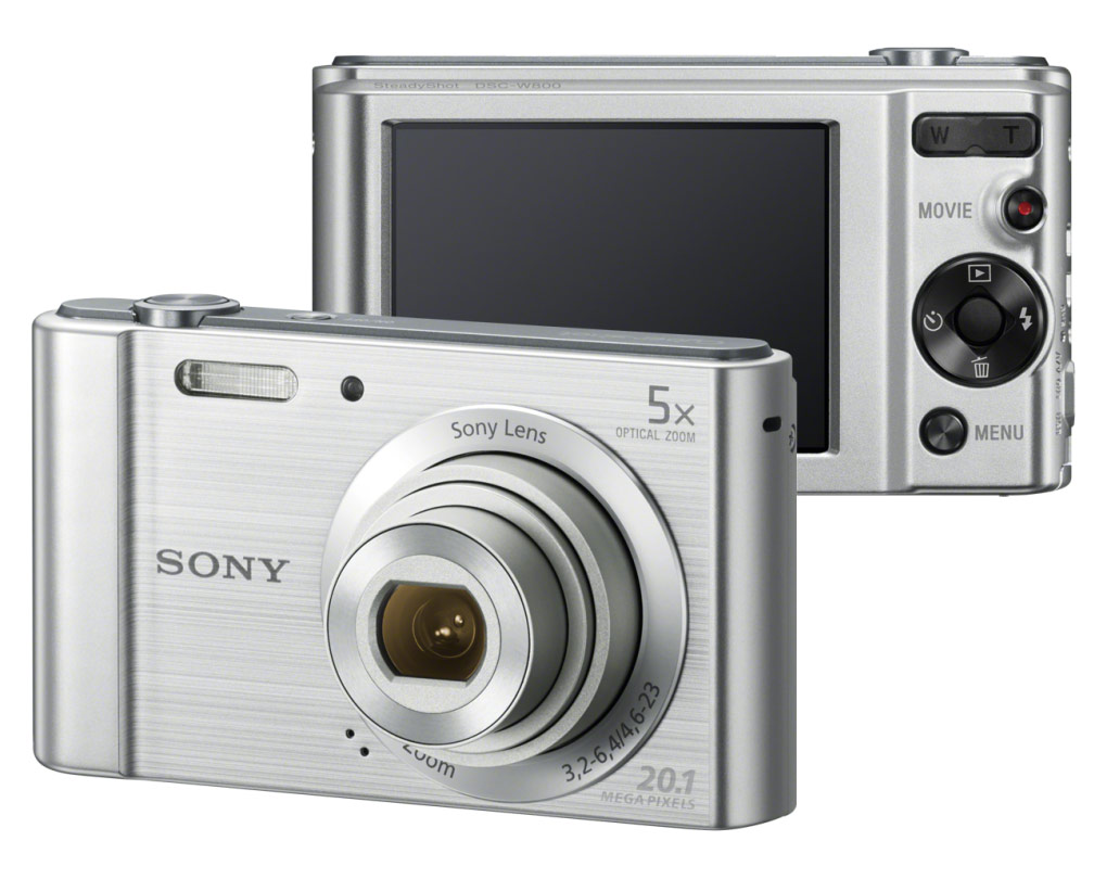 Sony Cyber-shot DSC-W800 20 Megapixel Camera With 5x Zoom (Silver) At ...